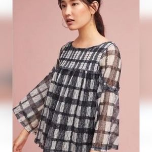 Akemi & Kin Patrizia Lace Top Size Small  Black & White